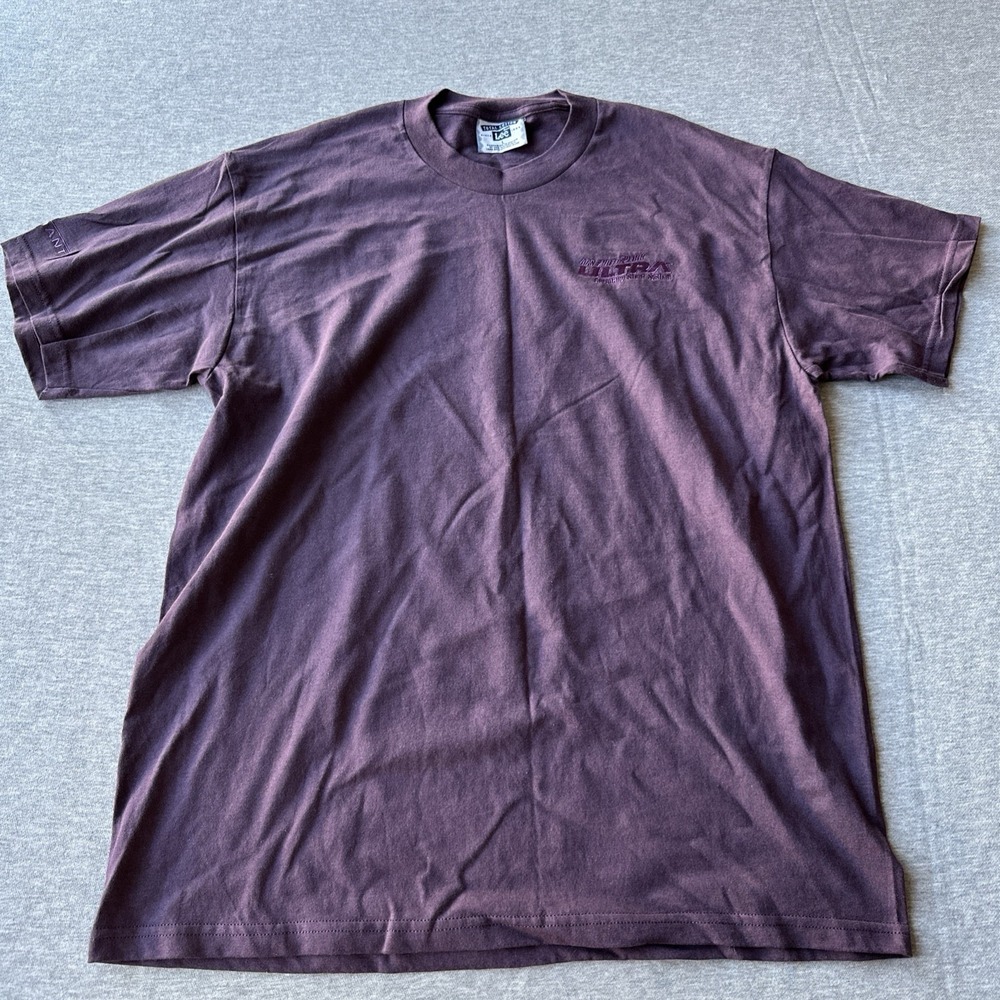 Lee Total Cotton T Shirt Size L Purple With Logo